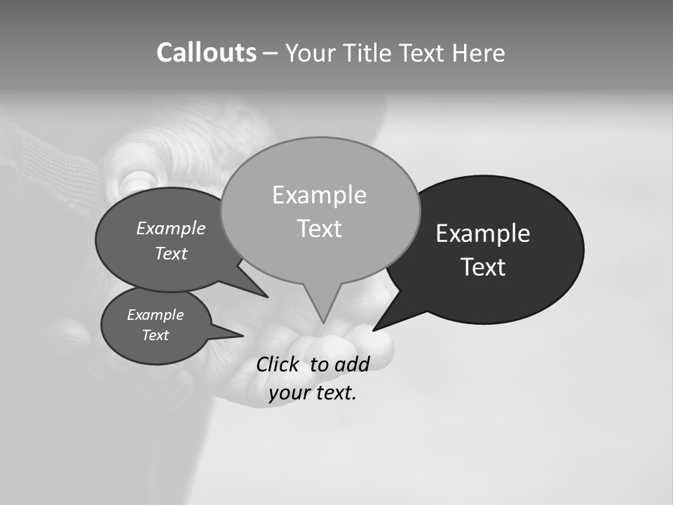 Person Old Grey PowerPoint Template