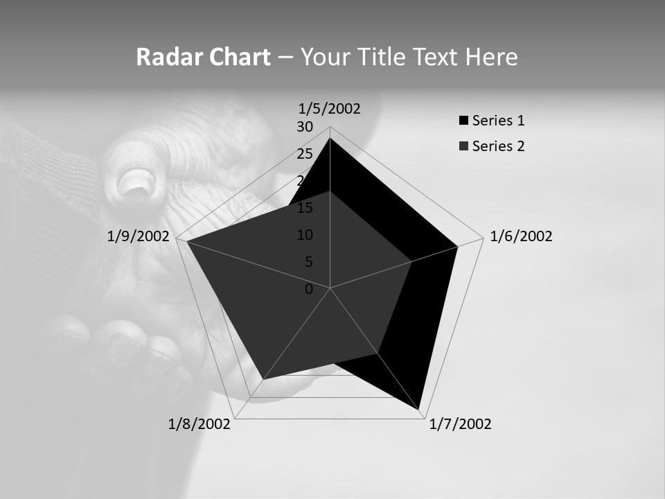 Person Old Grey PowerPoint Template