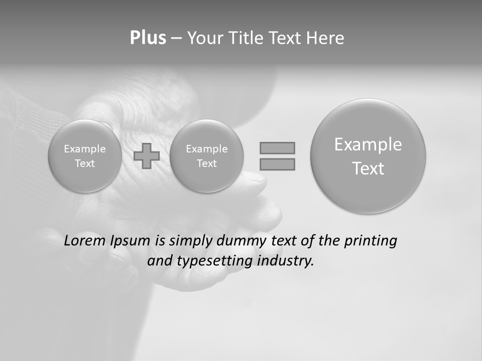 Person Old Grey PowerPoint Template