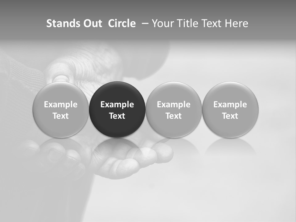 Person Old Grey PowerPoint Template