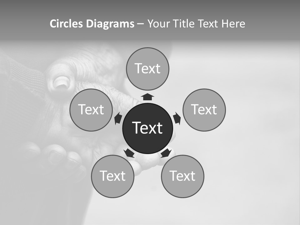 Person Old Grey PowerPoint Template