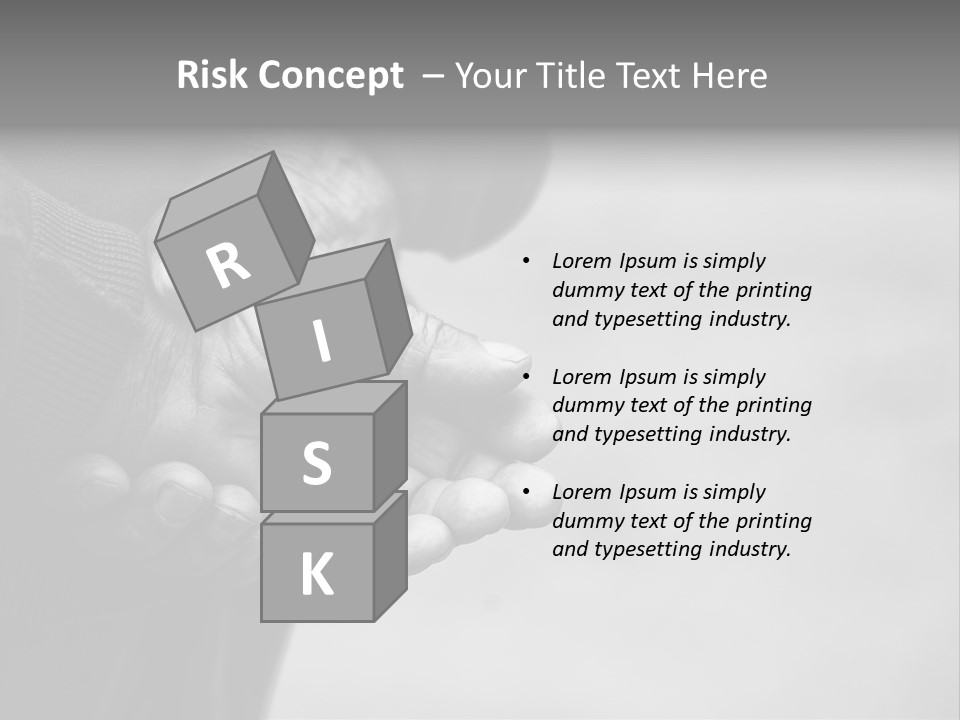 Person Old Grey PowerPoint Template