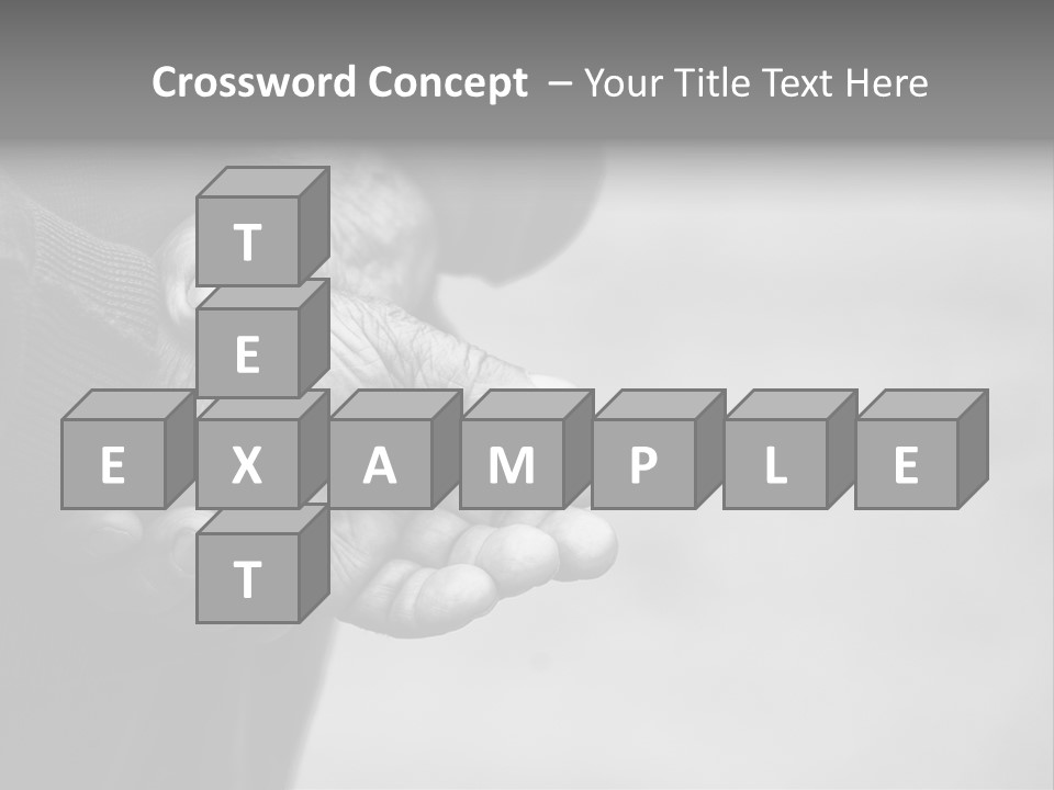 Person Old Grey PowerPoint Template