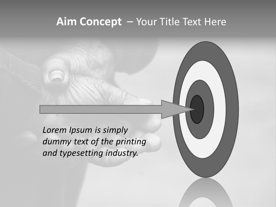 Person Old Grey PowerPoint Template