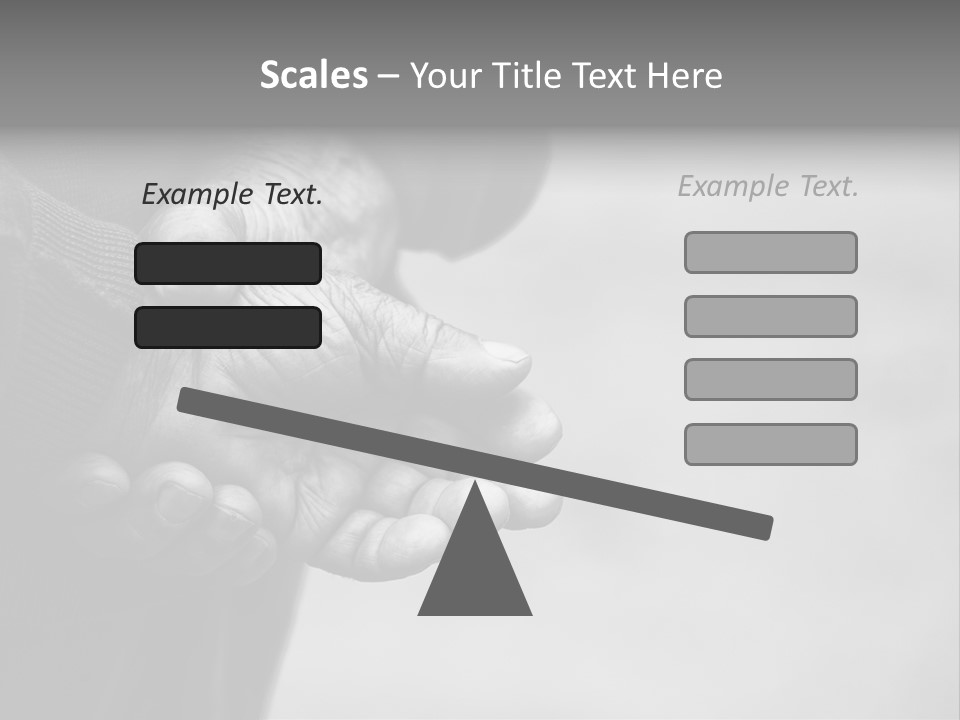 Person Old Grey PowerPoint Template