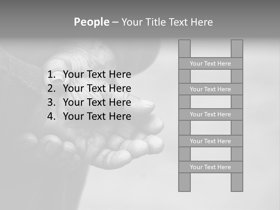 Person Old Grey PowerPoint Template