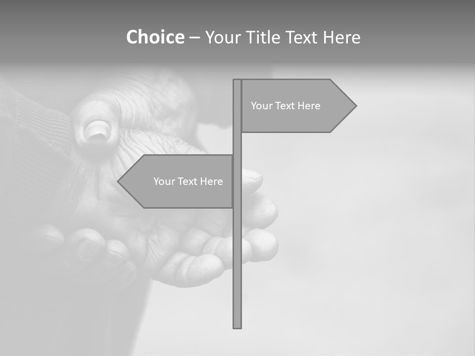 Person Old Grey PowerPoint Template