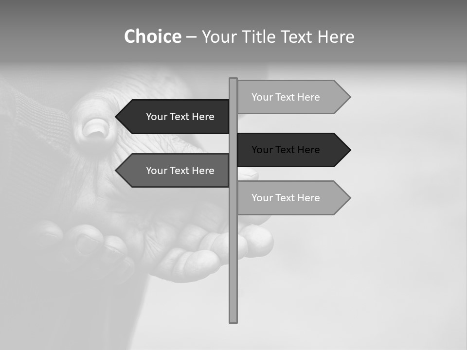 Person Old Grey PowerPoint Template