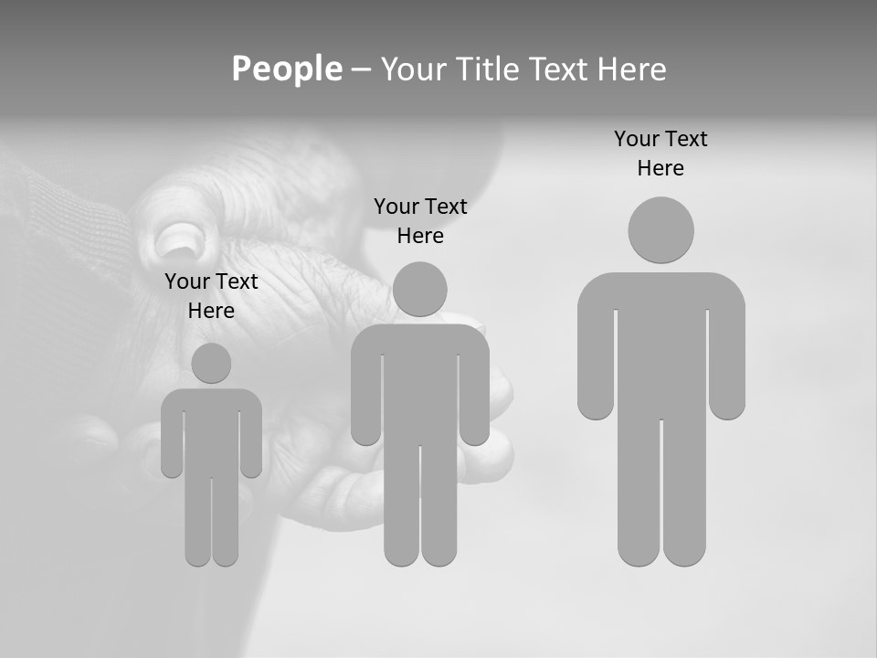 Person Old Grey PowerPoint Template