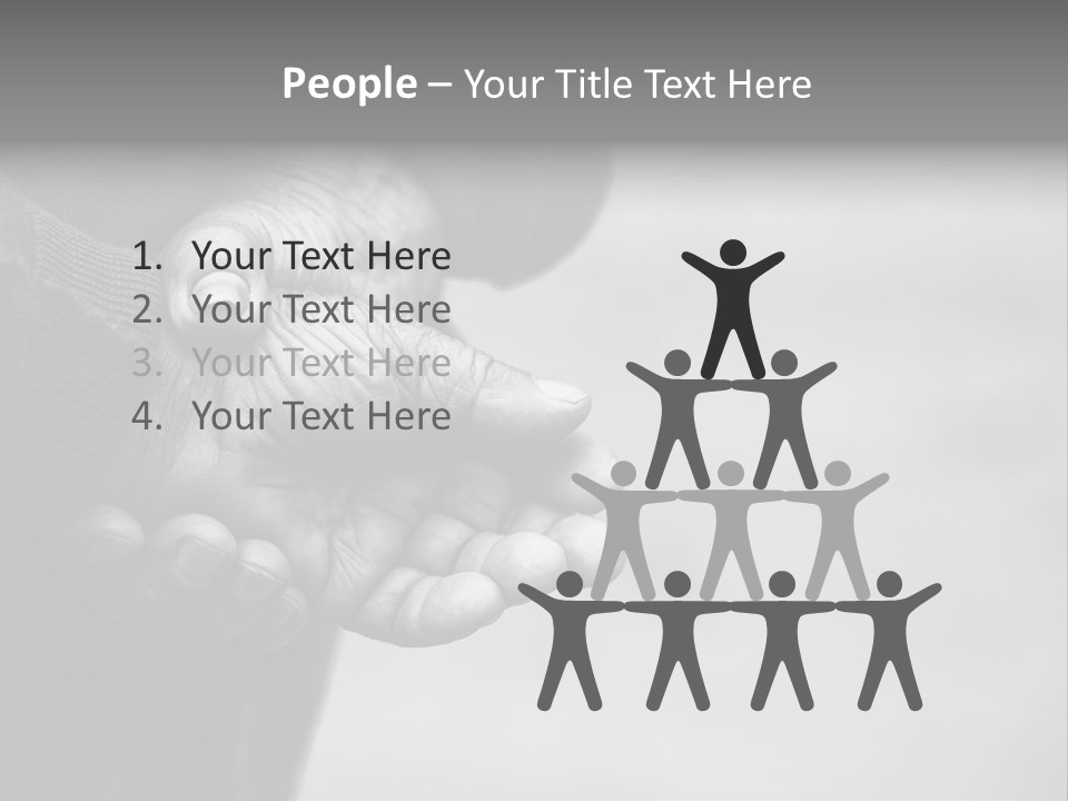 Person Old Grey PowerPoint Template