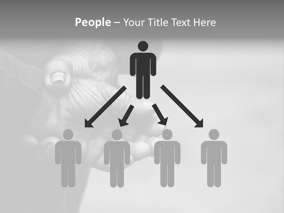 Person Old Grey PowerPoint Template