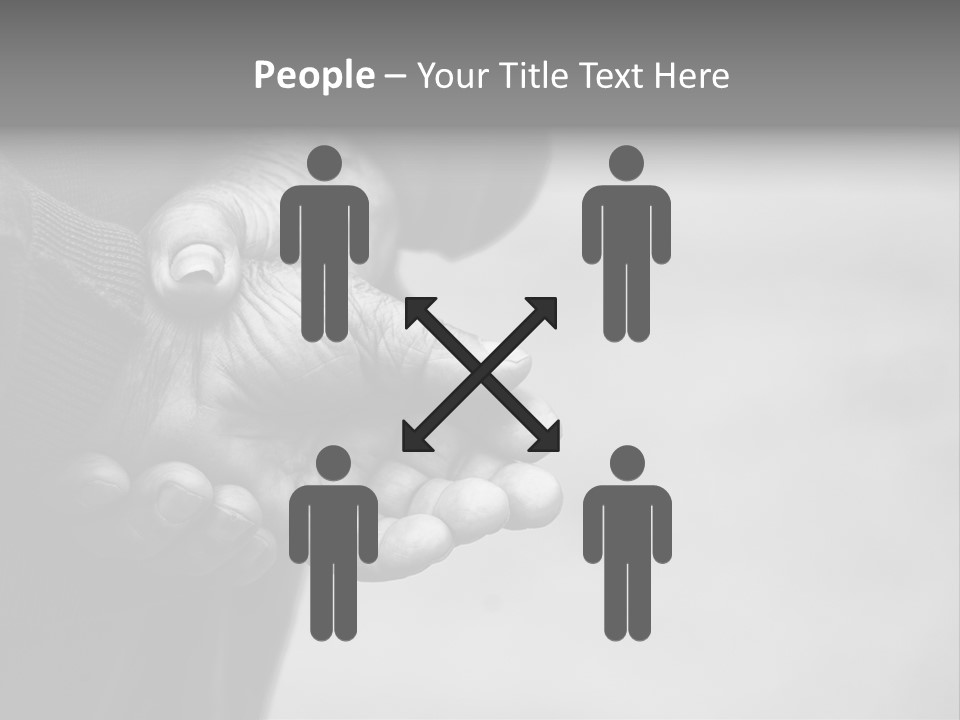 Person Old Grey PowerPoint Template
