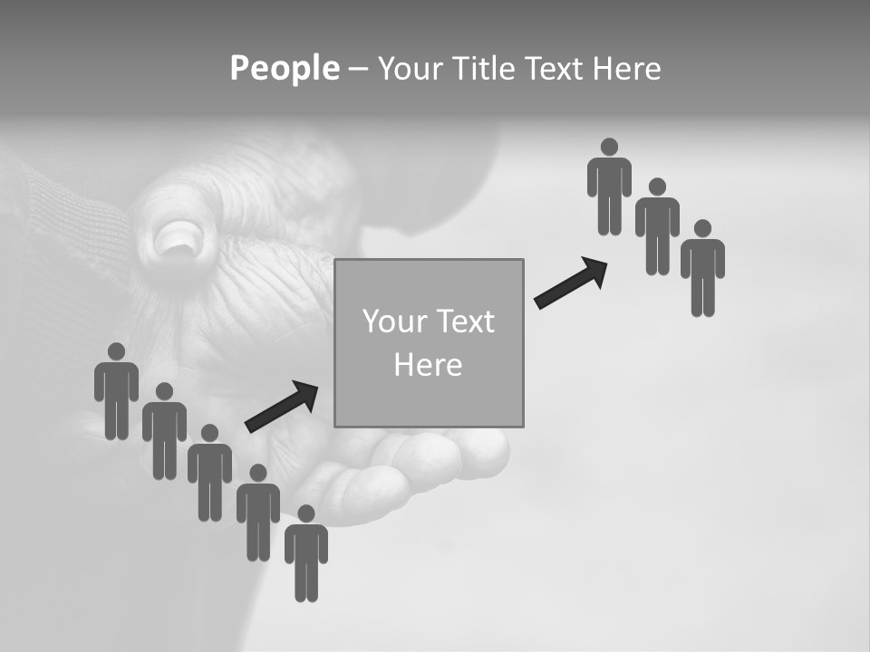 Person Old Grey PowerPoint Template