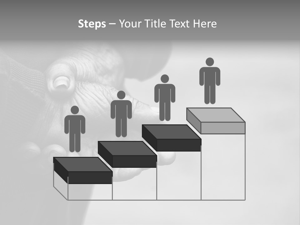 Person Old Grey PowerPoint Template