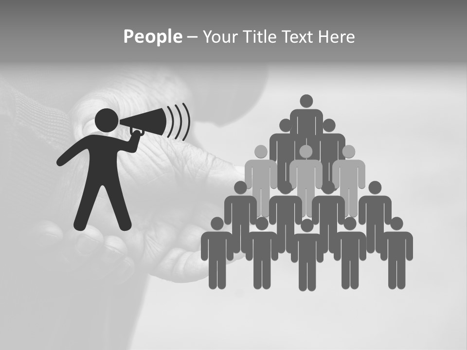 Person Old Grey PowerPoint Template