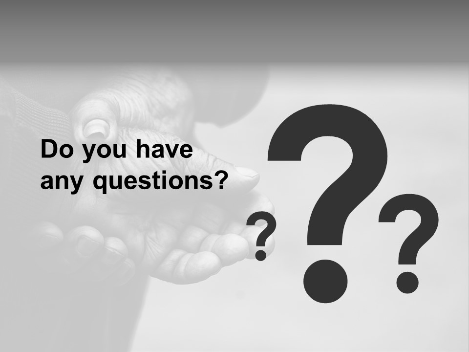 Person Old Grey PowerPoint Template