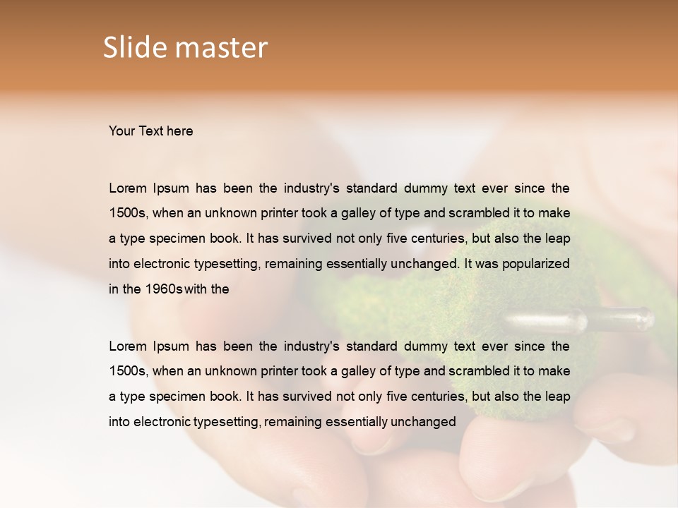 Abstract Environmentally Object PowerPoint Template