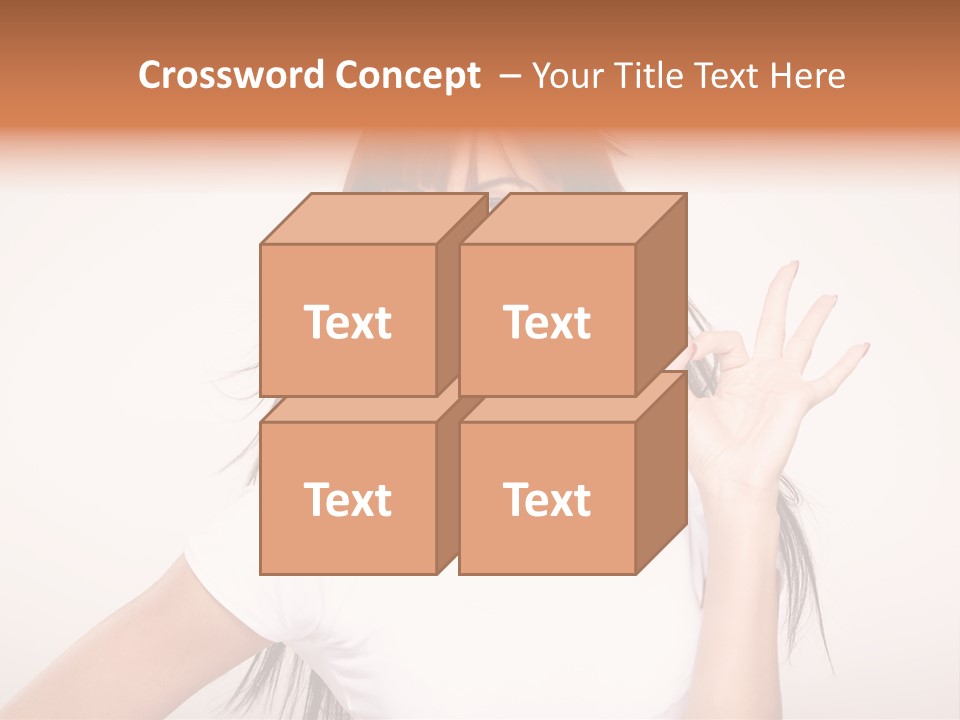 Beautiful Hand Hair PowerPoint Template