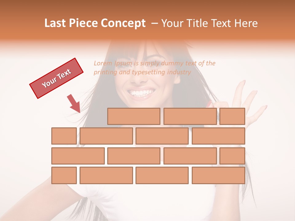 Beautiful Hand Hair PowerPoint Template