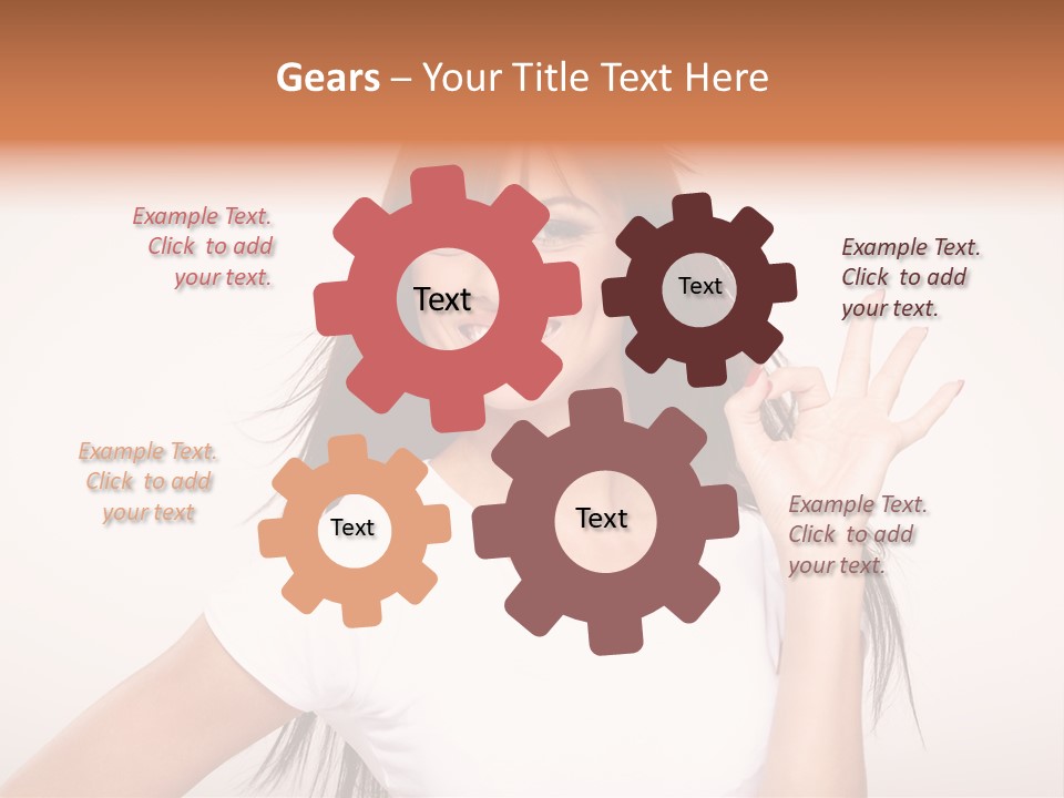 Beautiful Hand Hair PowerPoint Template