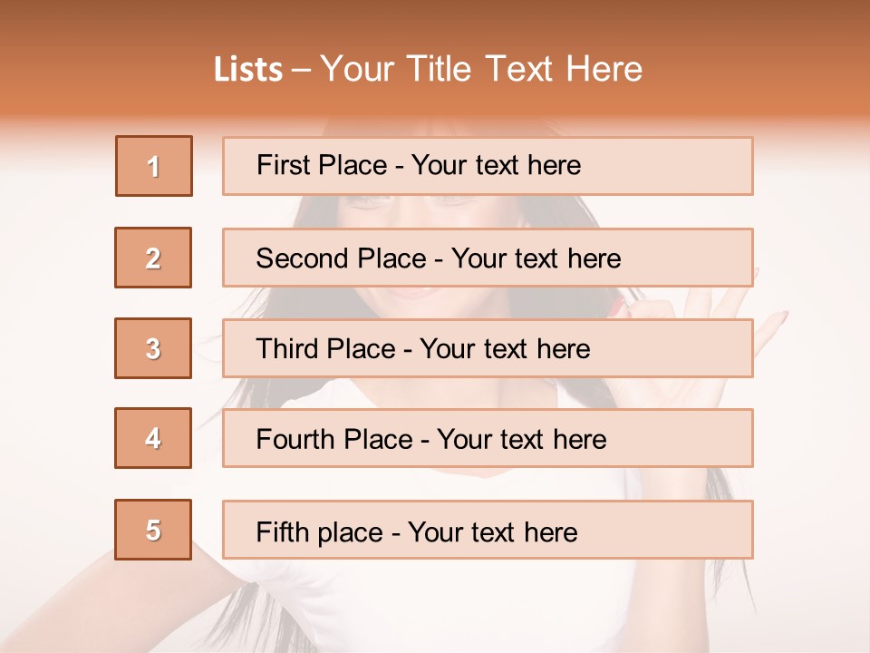 Beautiful Hand Hair PowerPoint Template