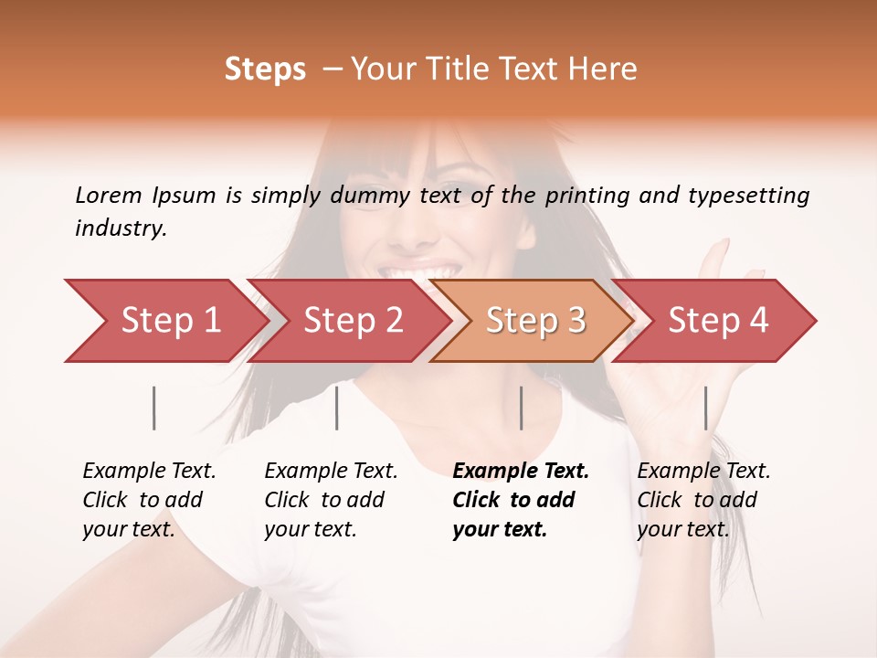Beautiful Hand Hair PowerPoint Template