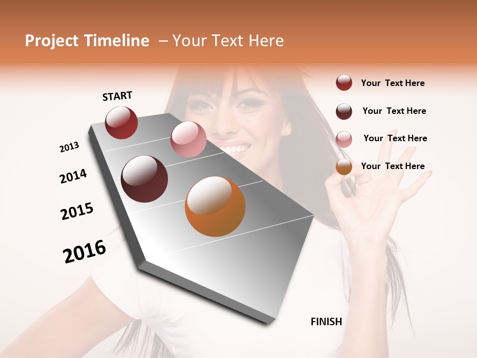 Beautiful Hand Hair PowerPoint Template