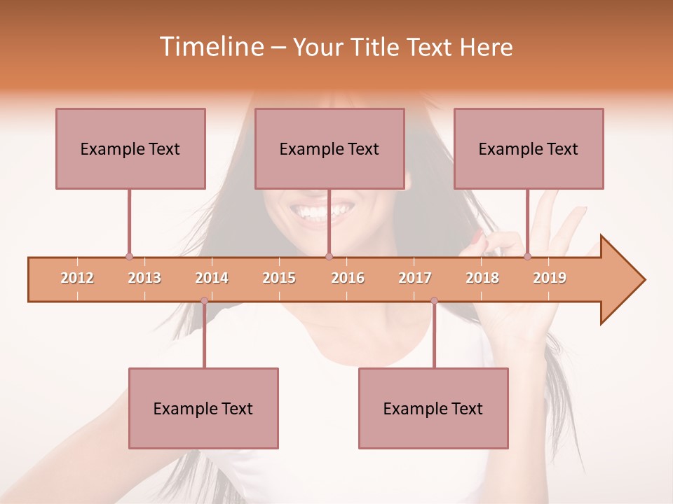 Beautiful Hand Hair PowerPoint Template