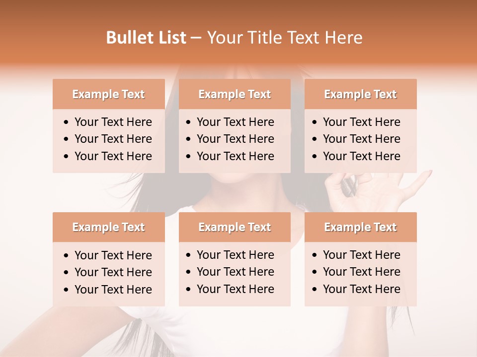 Beautiful Hand Hair PowerPoint Template