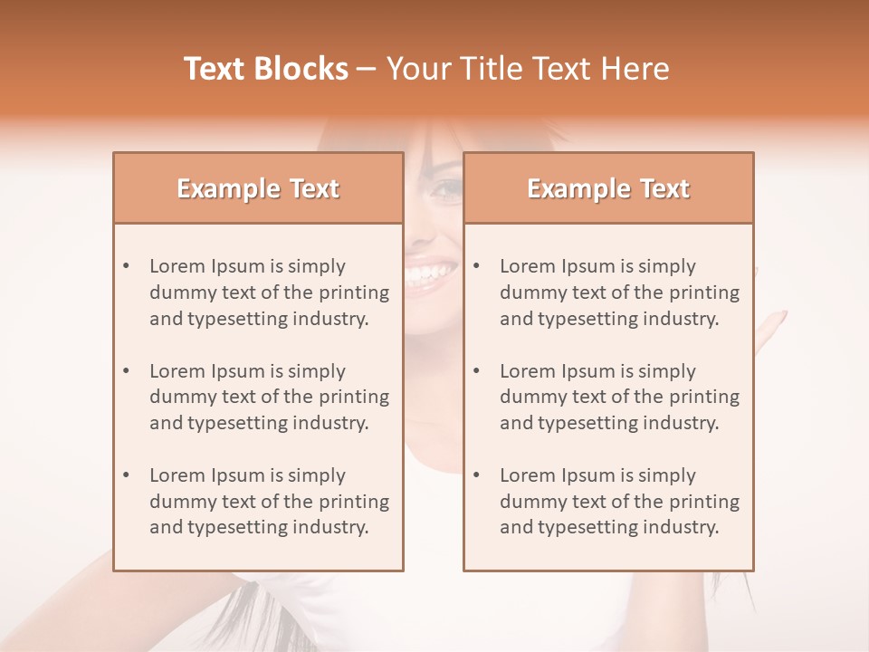 Beautiful Hand Hair PowerPoint Template