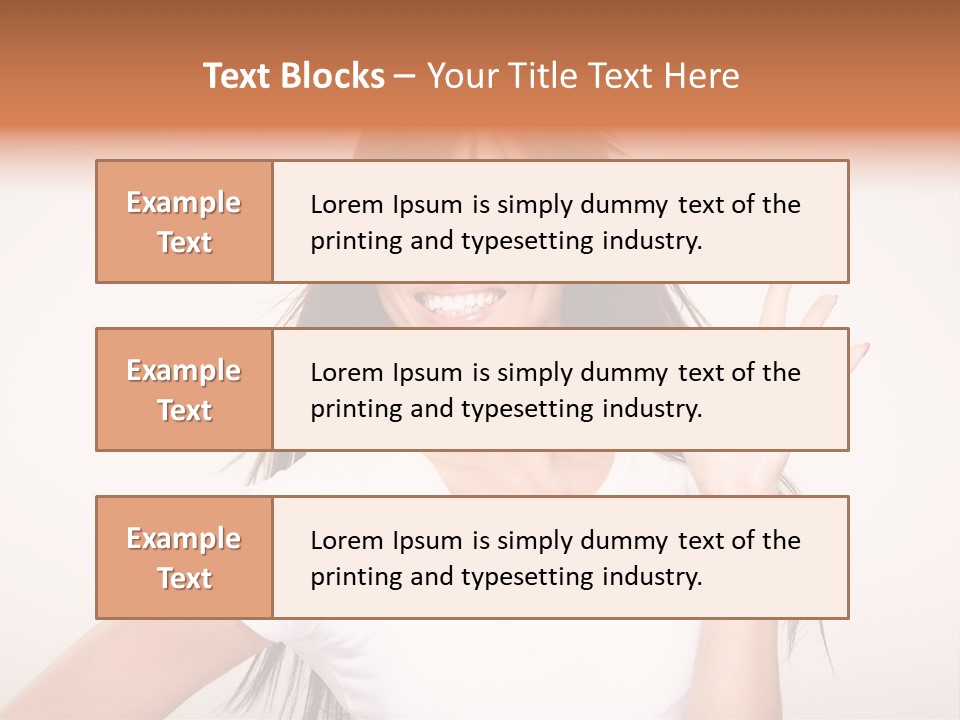 Beautiful Hand Hair PowerPoint Template