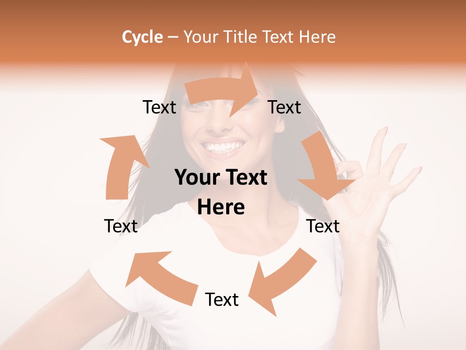 Beautiful Hand Hair PowerPoint Template