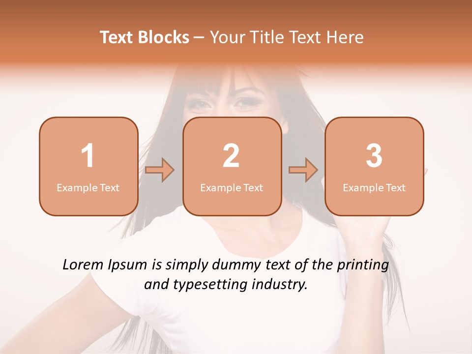 Beautiful Hand Hair PowerPoint Template