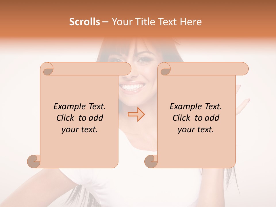 Beautiful Hand Hair PowerPoint Template