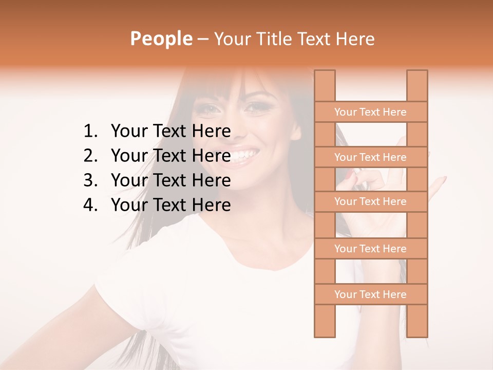 Beautiful Hand Hair PowerPoint Template