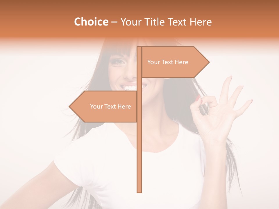 Beautiful Hand Hair PowerPoint Template