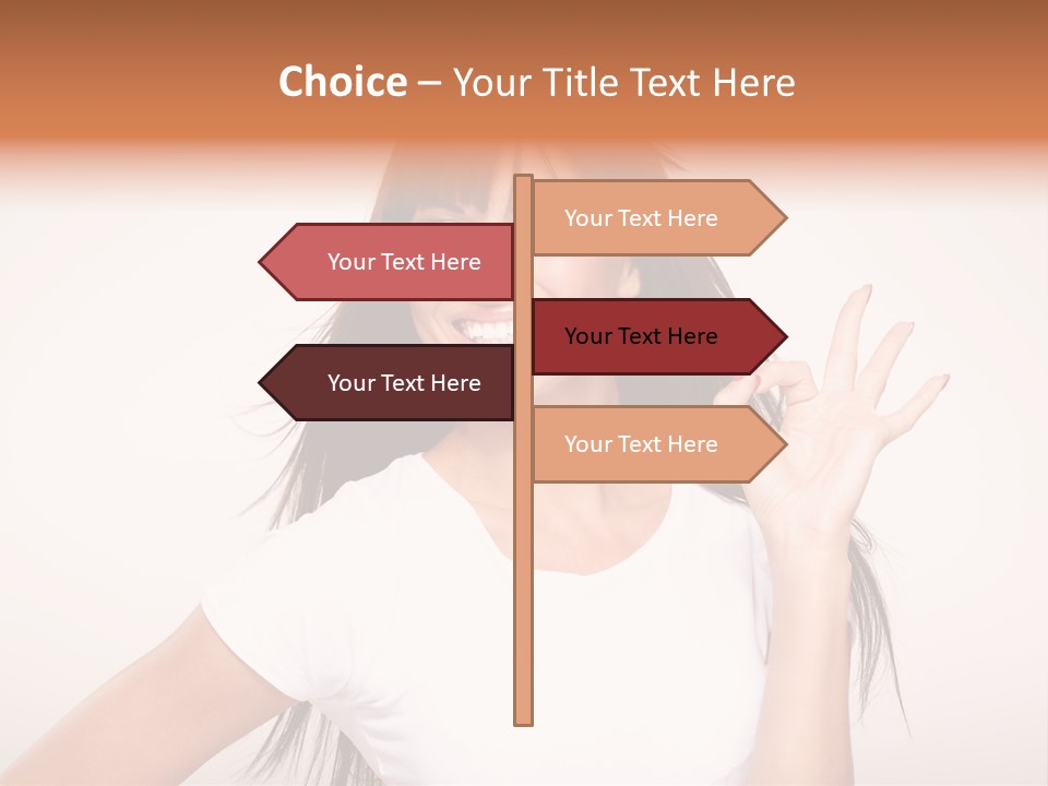 Beautiful Hand Hair PowerPoint Template