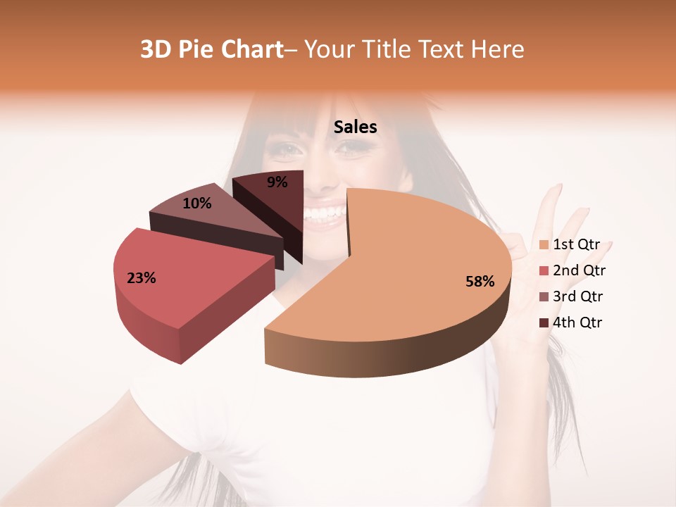 Beautiful Hand Hair PowerPoint Template