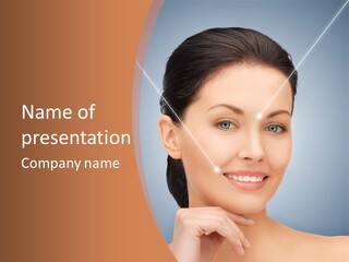 Plastic Woman Beauty PowerPoint Template