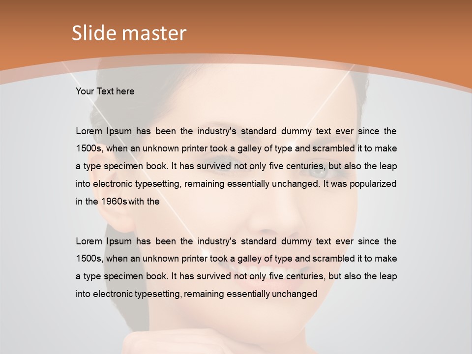 Plastic Woman Beauty PowerPoint Template