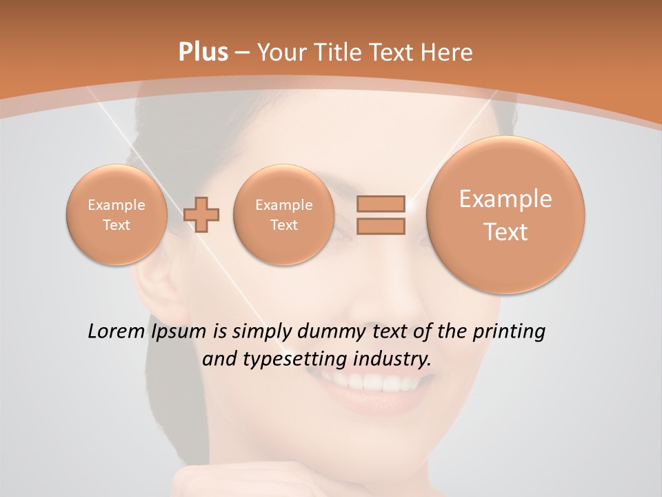 Plastic Woman Beauty PowerPoint Template