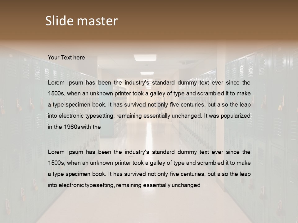 American Room Lock And Key PowerPoint Template