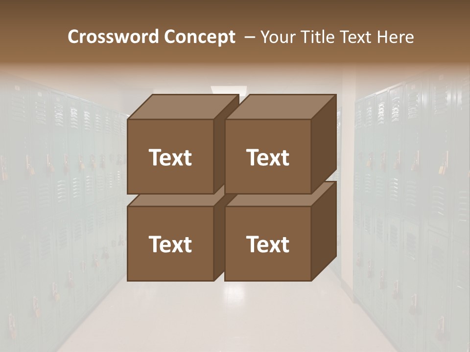 American Room Lock And Key PowerPoint Template