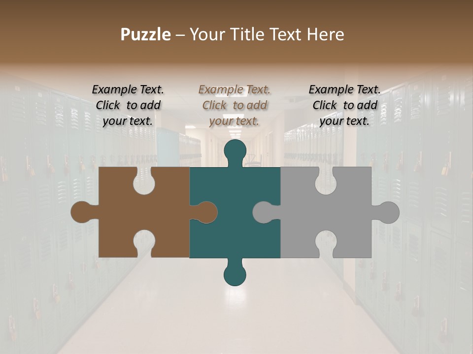 American Room Lock And Key PowerPoint Template