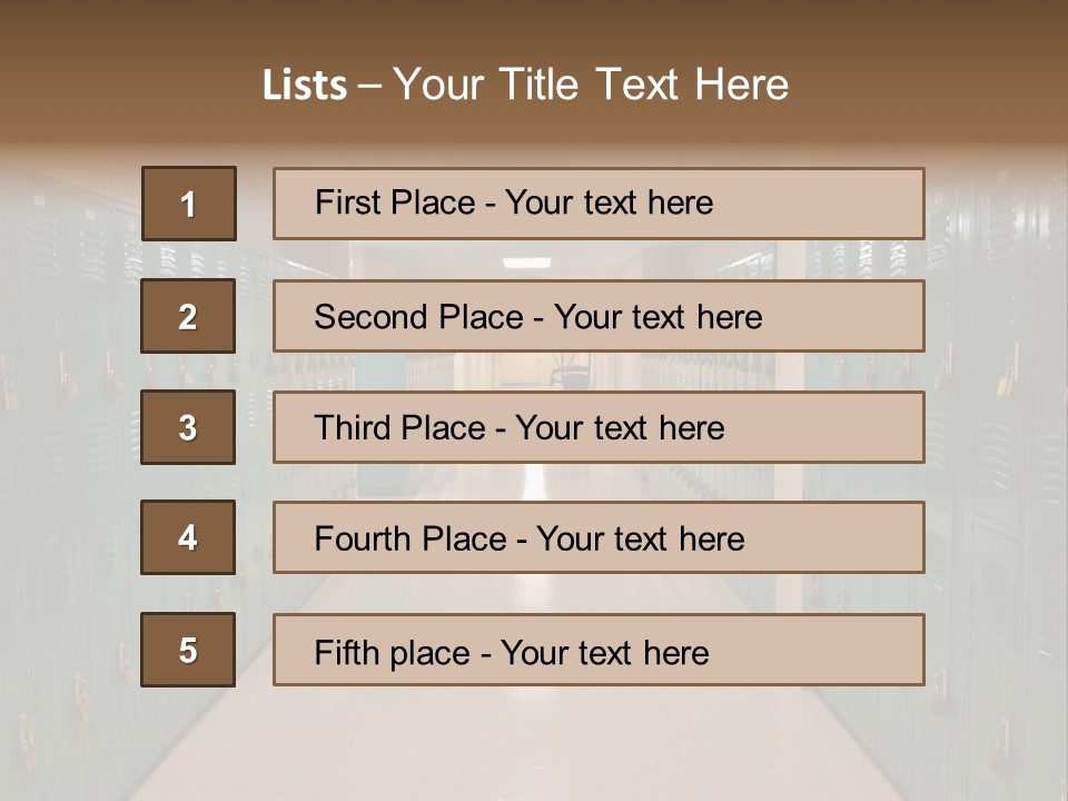 American Room Lock And Key PowerPoint Template