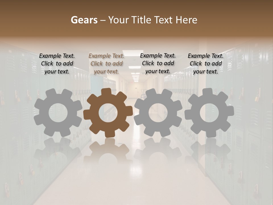 American Room Lock And Key PowerPoint Template