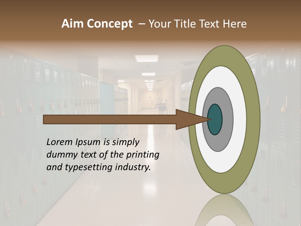 American Room Lock And Key PowerPoint Template