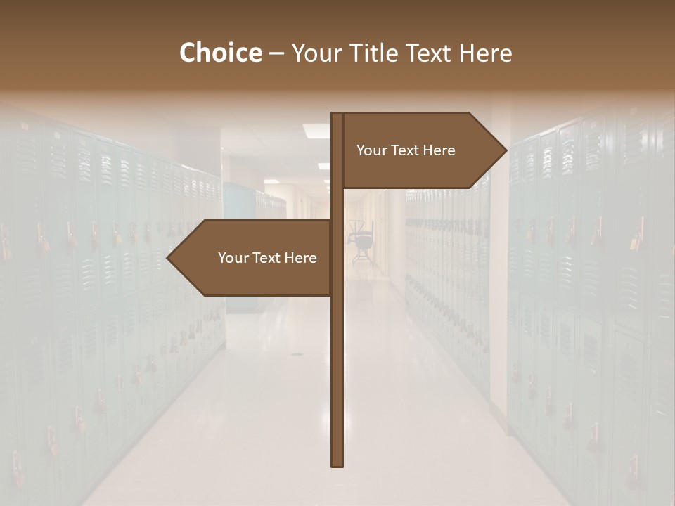 American Room Lock And Key PowerPoint Template