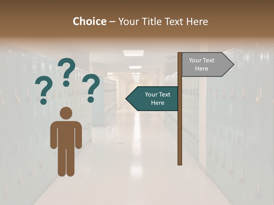 American Room Lock And Key PowerPoint Template