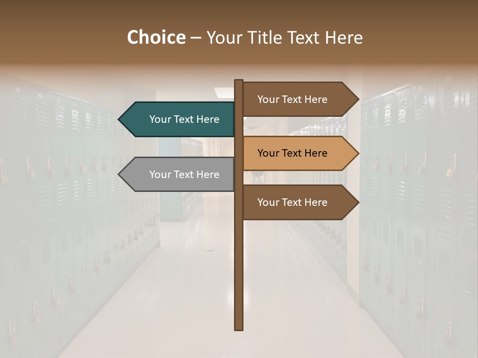 American Room Lock And Key PowerPoint Template